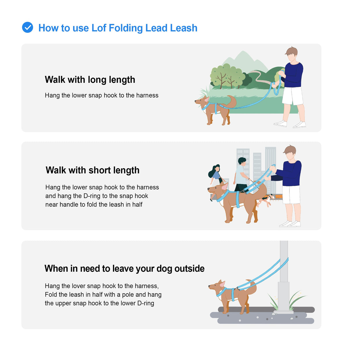 Lof Folding Dog Lead