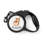 Retractable Dog Leash - Corgi Design