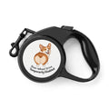 Retractable Dog Leash - Corgi Design