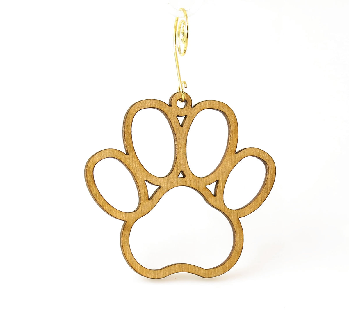 Dog Paw Holiday Ornament - Made in USA