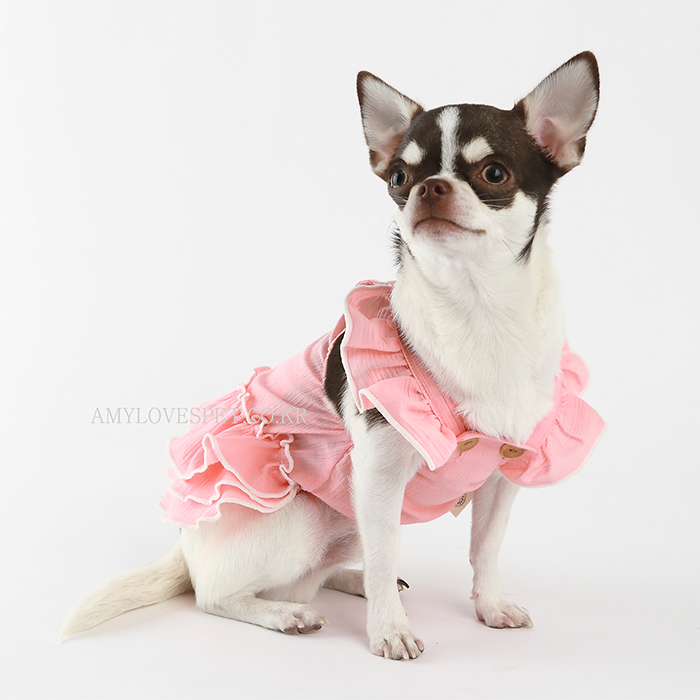 Blossom Dog One-Piece Outfit - Pink