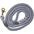 Hand-Dyed Rope Dog Leash - Gray