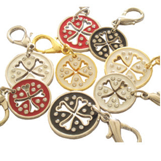 Bone Charm for Dog Collar - Black