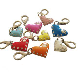 Heart Charm for Dog Collar - Blue