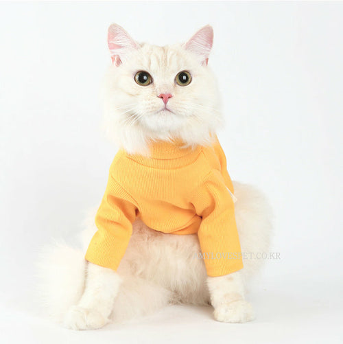 Label Dog Turtleneck - Yellow