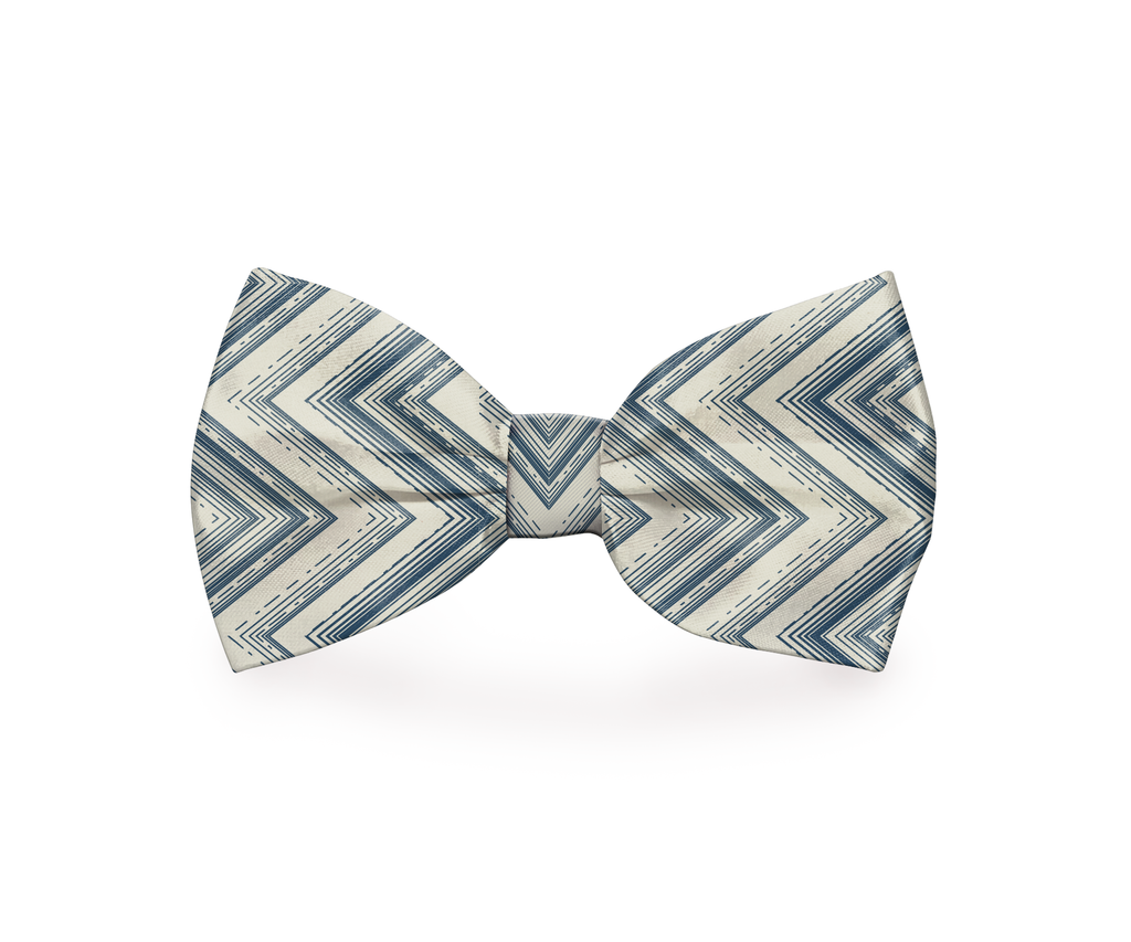 Nœud papillon pour chien motif zigzag