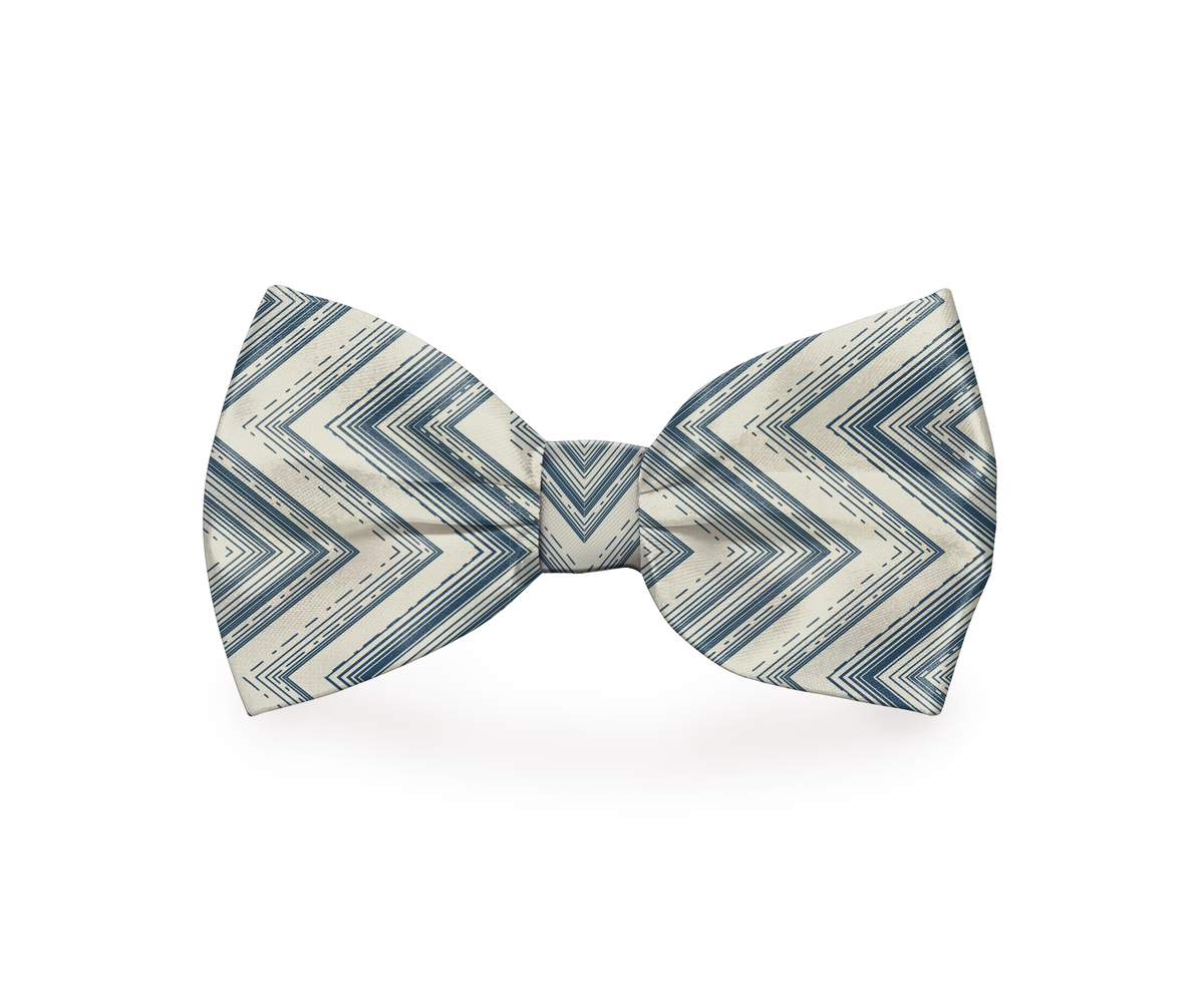 Nœud papillon pour chien motif zigzag