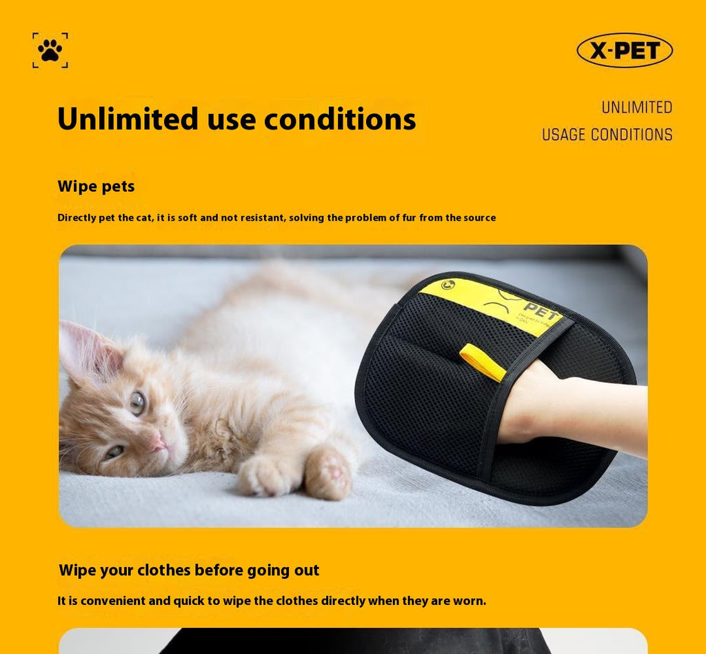 Portable Pet Hair Removal Gloves