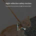 Adjustable Cat Harness with Leash Set