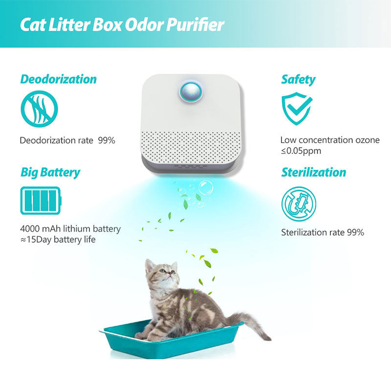 Smart Cat Litter Box Odor Purifier