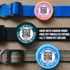 Wholesale QR Code Pet ID Tags - Pack of 10