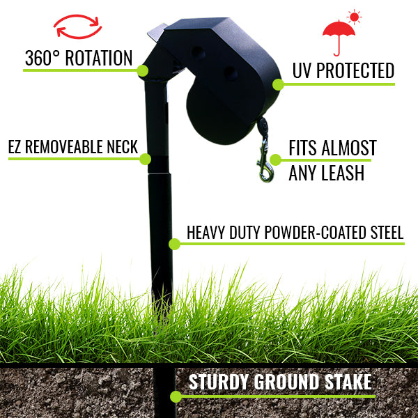 DogKeeper Outdoor Tie-Out Stake