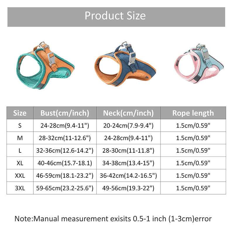 Adjustable Cat Harness with Leash Set