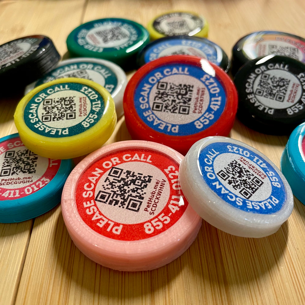 Wholesale QR Code Pet ID Tags - Pack of 10