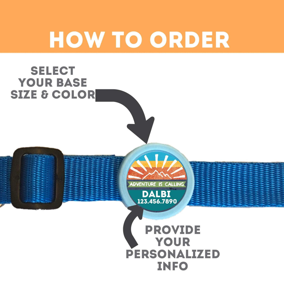 Adventure Is Calling Silent Pet ID Tag