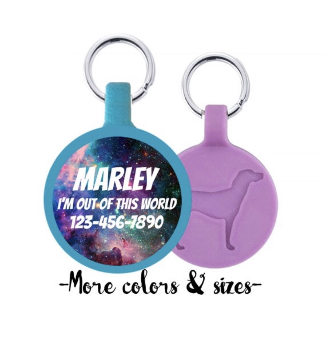 Galaxy Pet ID Tag - Choose Your Color